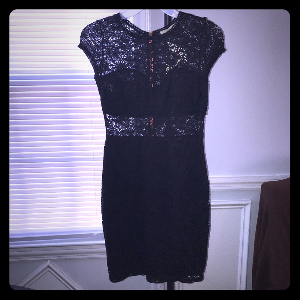 Lace mesh dress